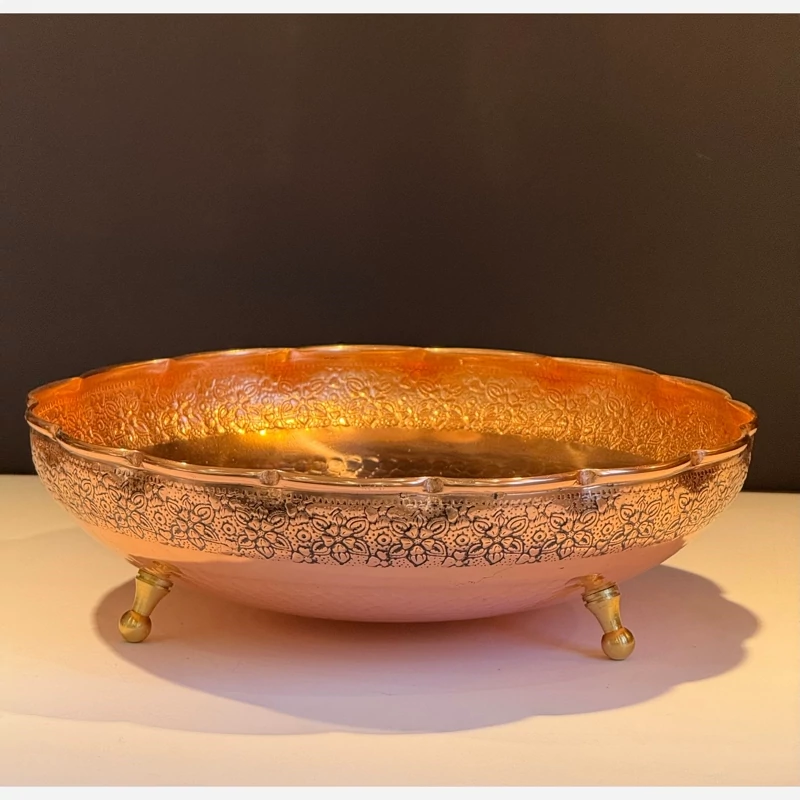 ظرف میوه خوری مسی دیبا اصل